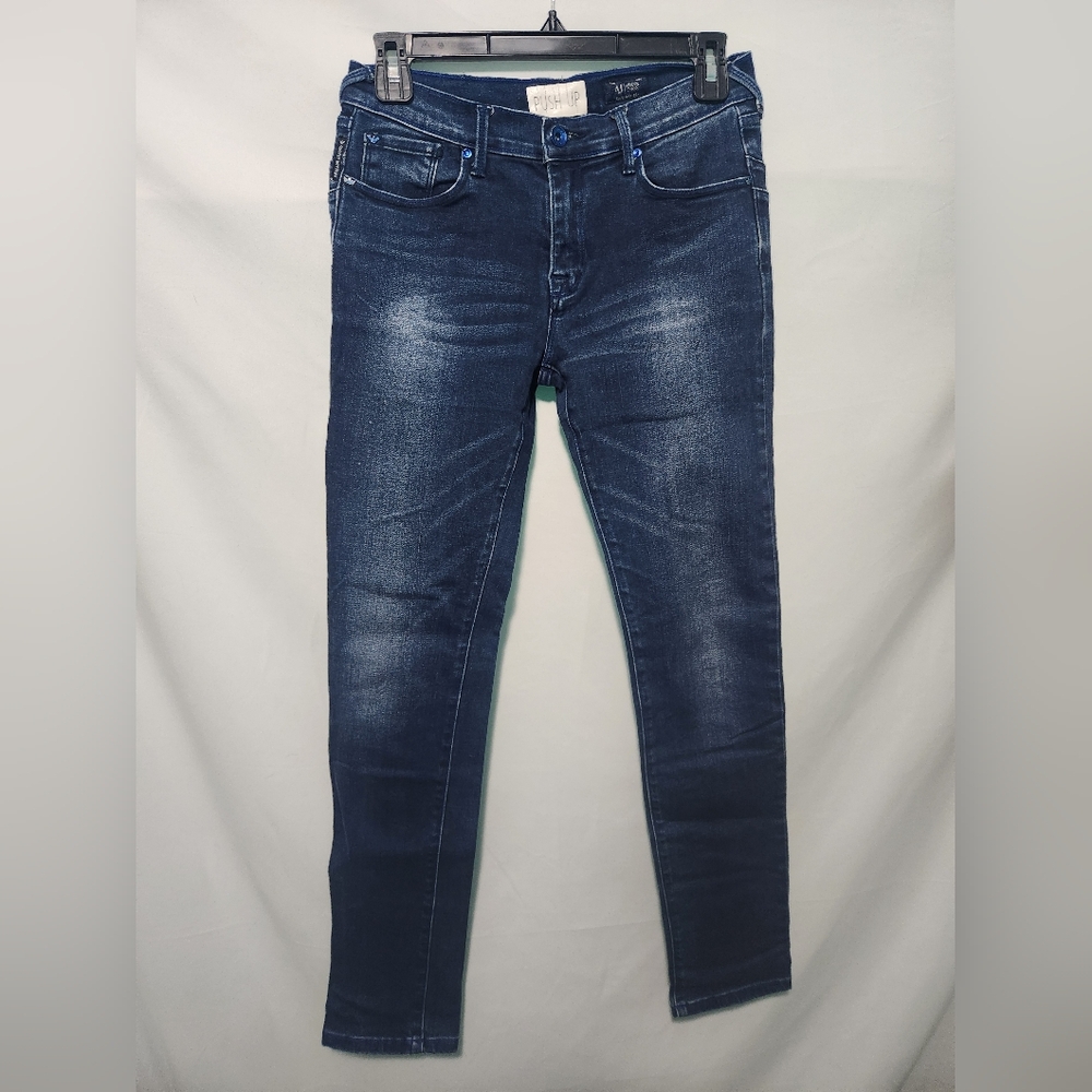 AJ Armani Jeans. Push up. Faded, Skinny Leg. Size 27. Made in Italy. RN 103723